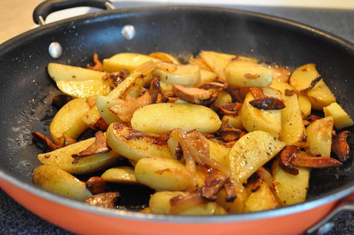 recept van aardappelen met champignons