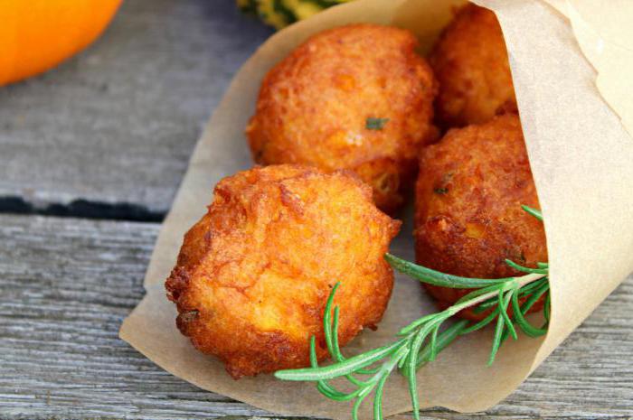 Fritters van patisson: recepten