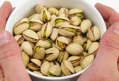 Nuttig voedsel: calorische inhoud van pistachenoten