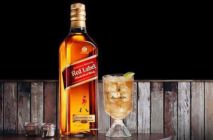 Whisky "Johnny Walker Red Label". prijs