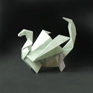 hoe een origamidraak te tekenen