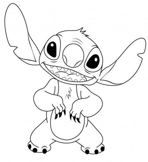 Hoe teken je Stitch? spotprent 