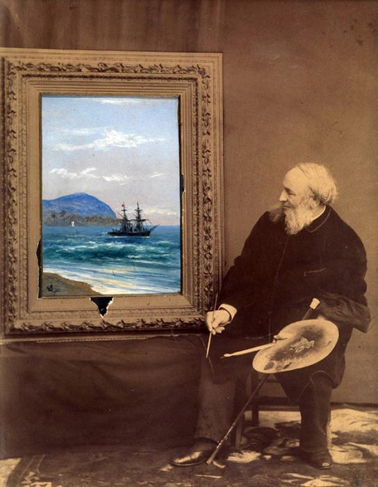 foto van aivazovsky chaos creatie van de wereldbeschrijving van het schilderij