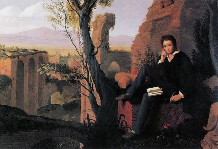 thema's motieven afbeeldingen van poëzie 18e eeuw Lomonosov