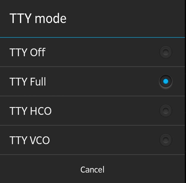 TTY-modus