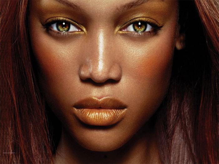 de figuur van Tyra Banks 