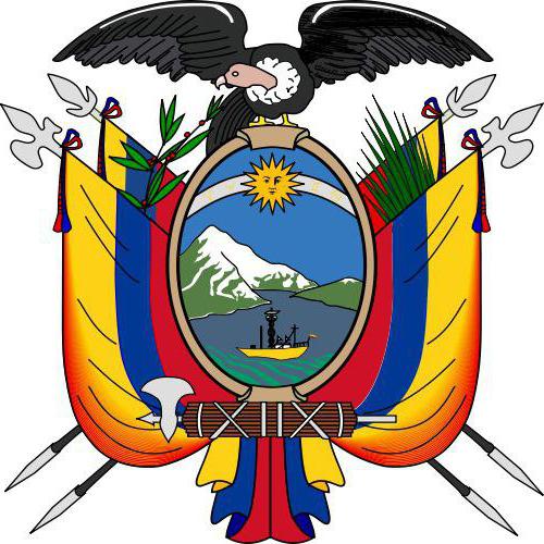 Ecuador wapenschild en vlag