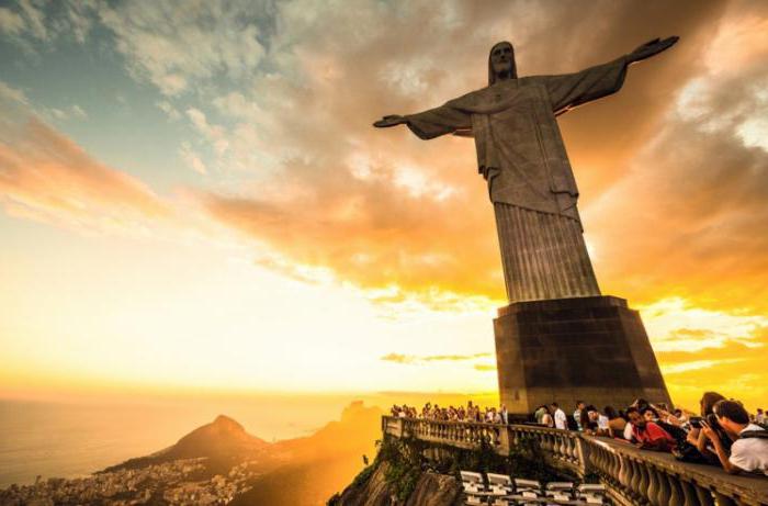 Brazilië waarop de attracties van het vasteland zich bevinden