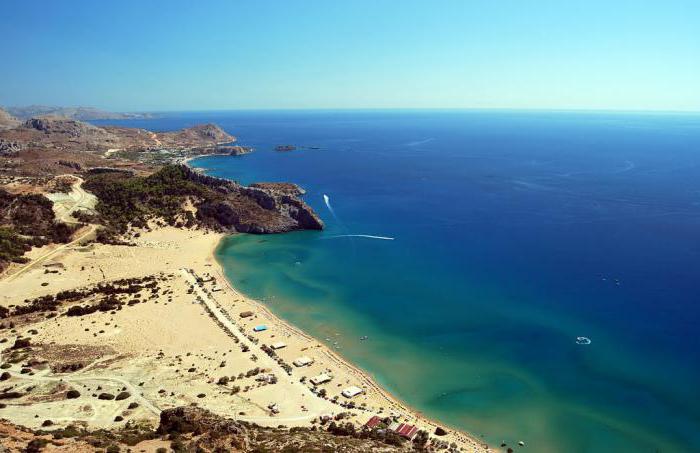 strand tsambika rhodes