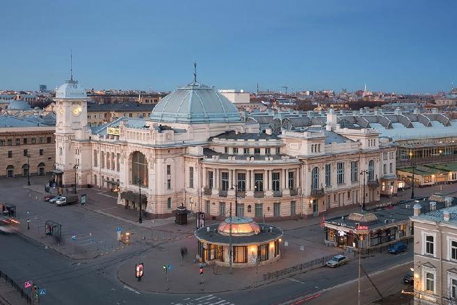 Zo'n uniek en uniek treinstation van Vitebsk